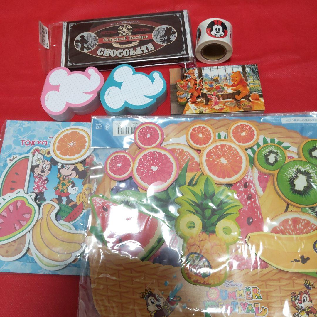 東京ディズニー メモ用紙セット テープ シール