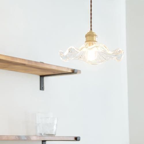 智光電気 真鍮 グラス シェード ペンダントライト オシャレ 昭和レトロ アンp