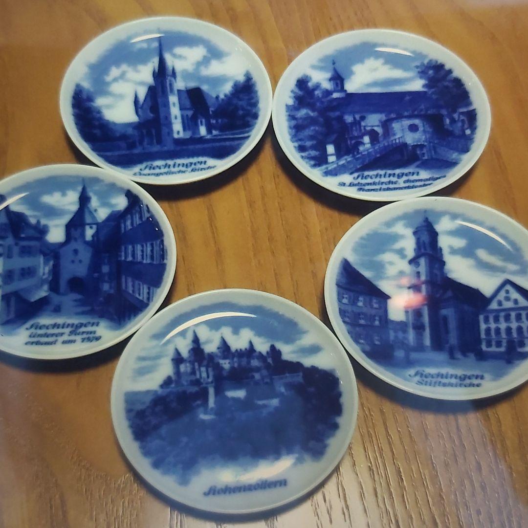 ドイツ カイザー Kaiser 絵皿 プレート 城 ドイツ製 レア品 5枚組