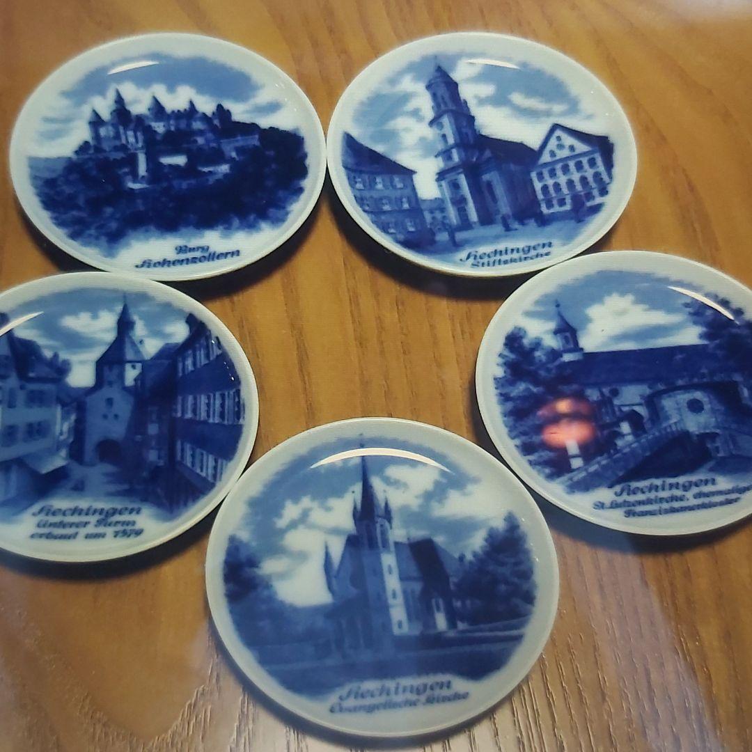 ドイツ カイザー Kaiser 絵皿 プレート 城 ドイツ製 レア品 5枚組