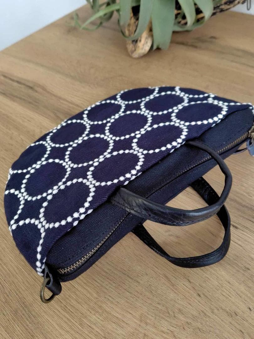 光*莉様 ミナペルホネン/2025tambourineタンバリンネイビー×白/ミ