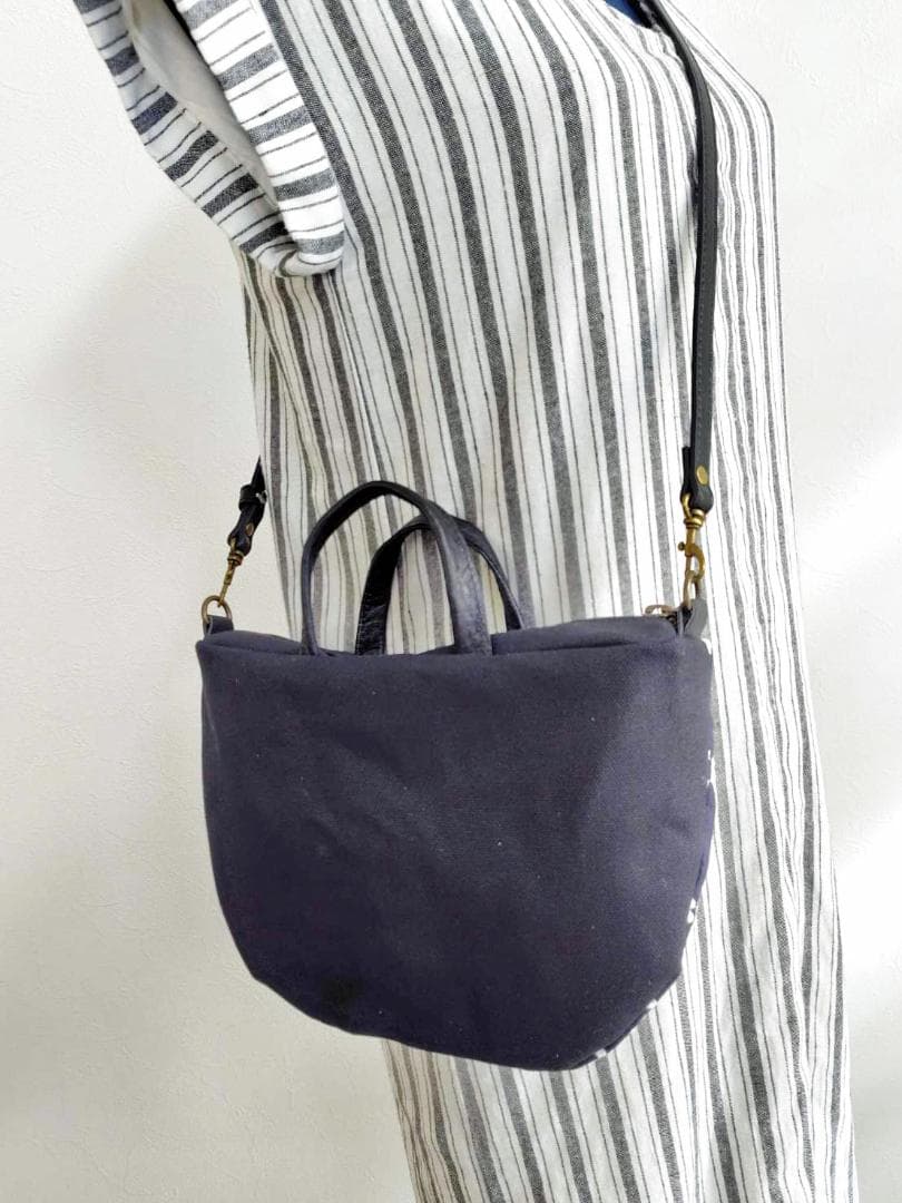 光*莉様 ミナペルホネン/2025tambourineタンバリンネイビー×白/ミ