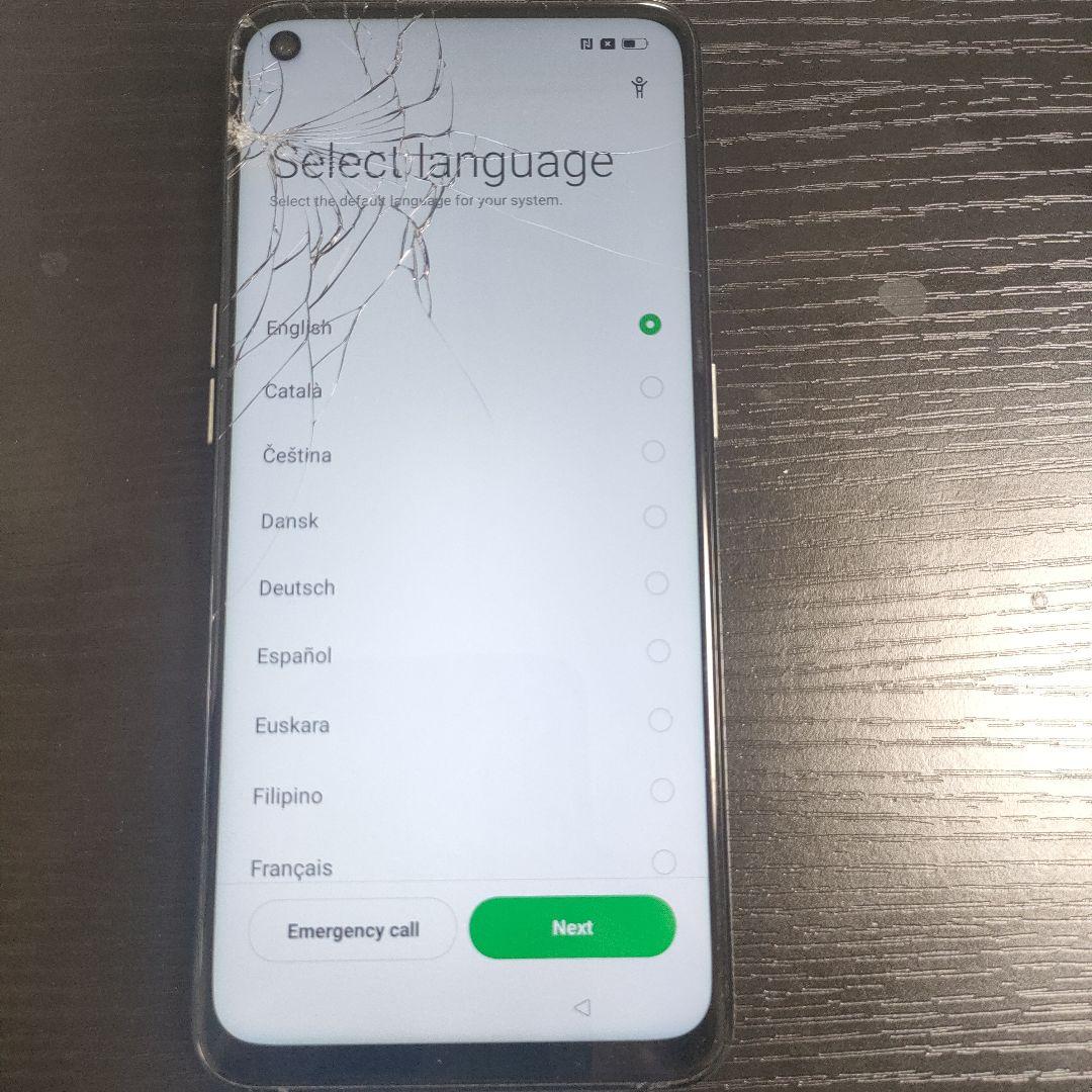 OPPO RENO5A ブルー　画面割れCPH2199SIMフリー