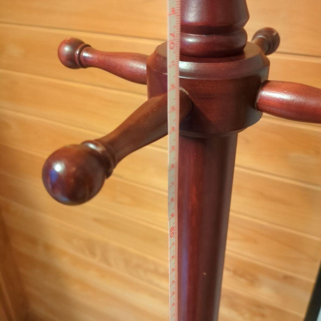 ダークブラウン コートハンガー 高さ180cm