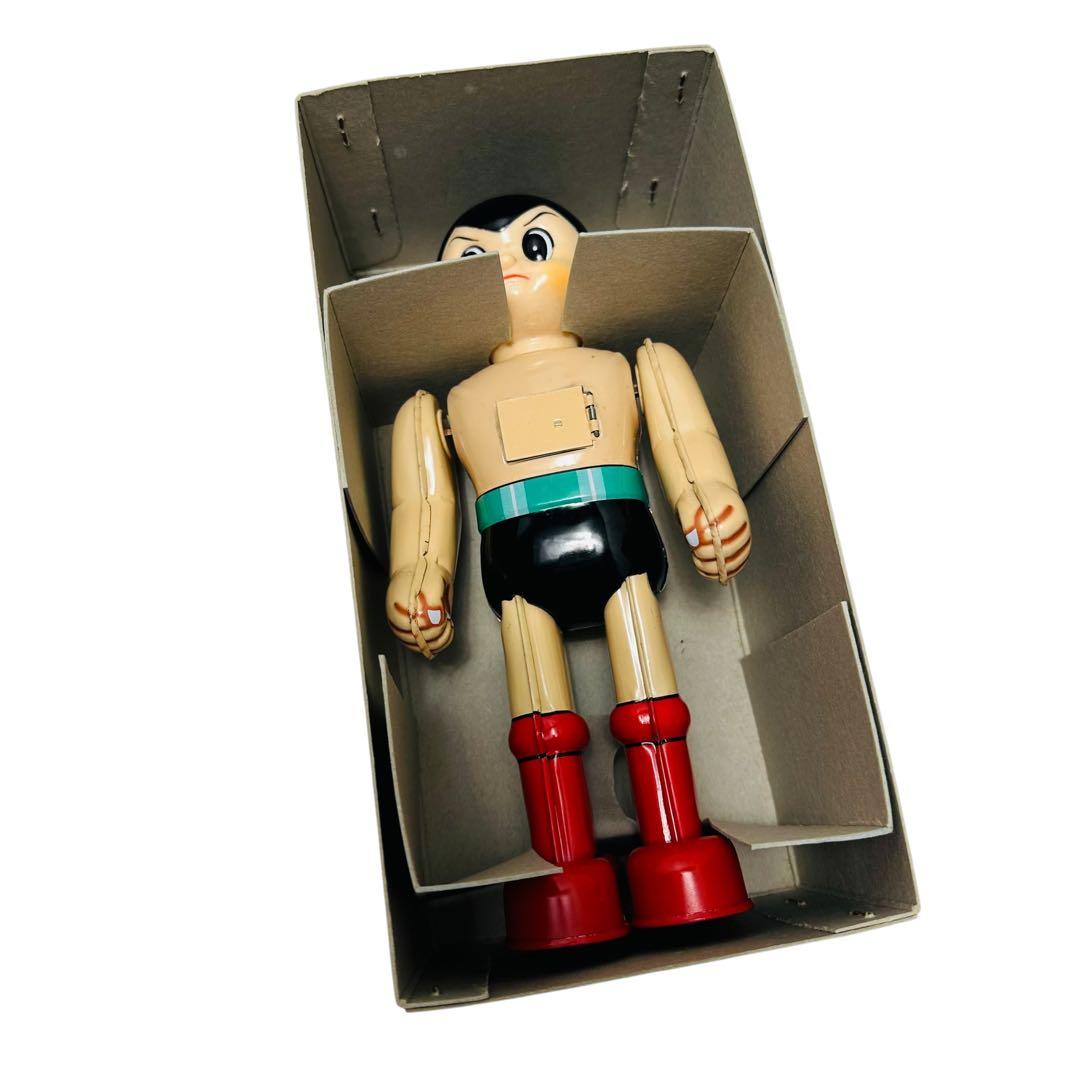 レア ビリケン商会 ゼンマイ歩行ブリキ 鉄腕アトム フラッピングドア