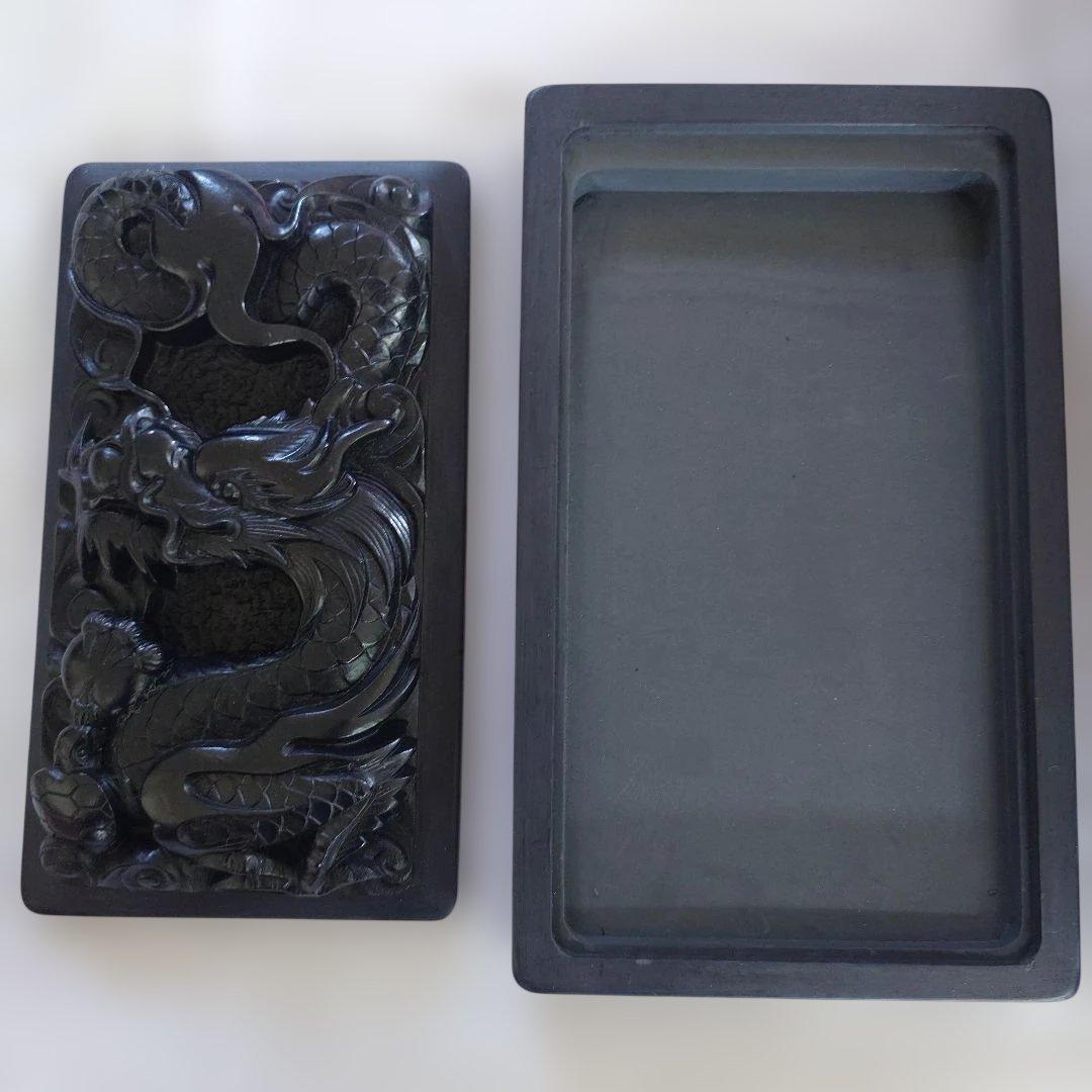 書道セット 墨、硯、文鎮、筆など箱付き