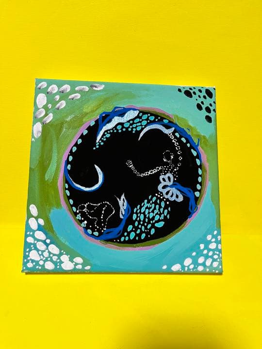 絵画　人魚　海