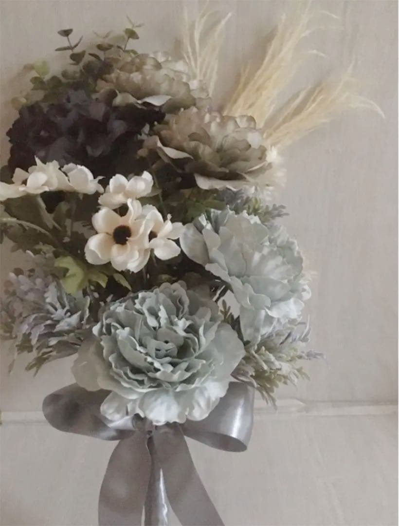 ブライダルブーケ・ブートニア　造花ブーケ クラッチブーケ