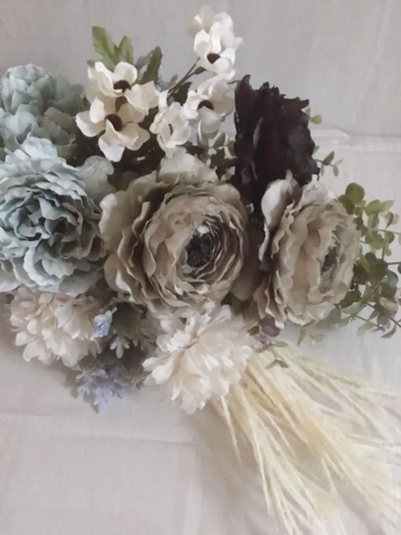 ブライダルブーケ・ブートニア　造花ブーケ クラッチブーケ
