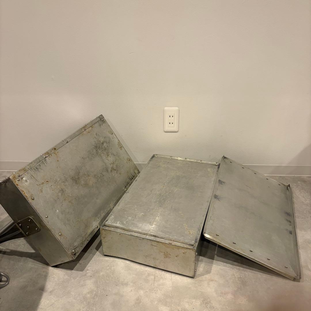 ビンテージ おかもち 出前 2段 アルミ製 軽量 2/2