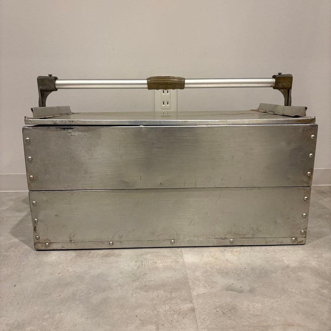 ビンテージ おかもち 出前 2段 アルミ製 軽量 2/2