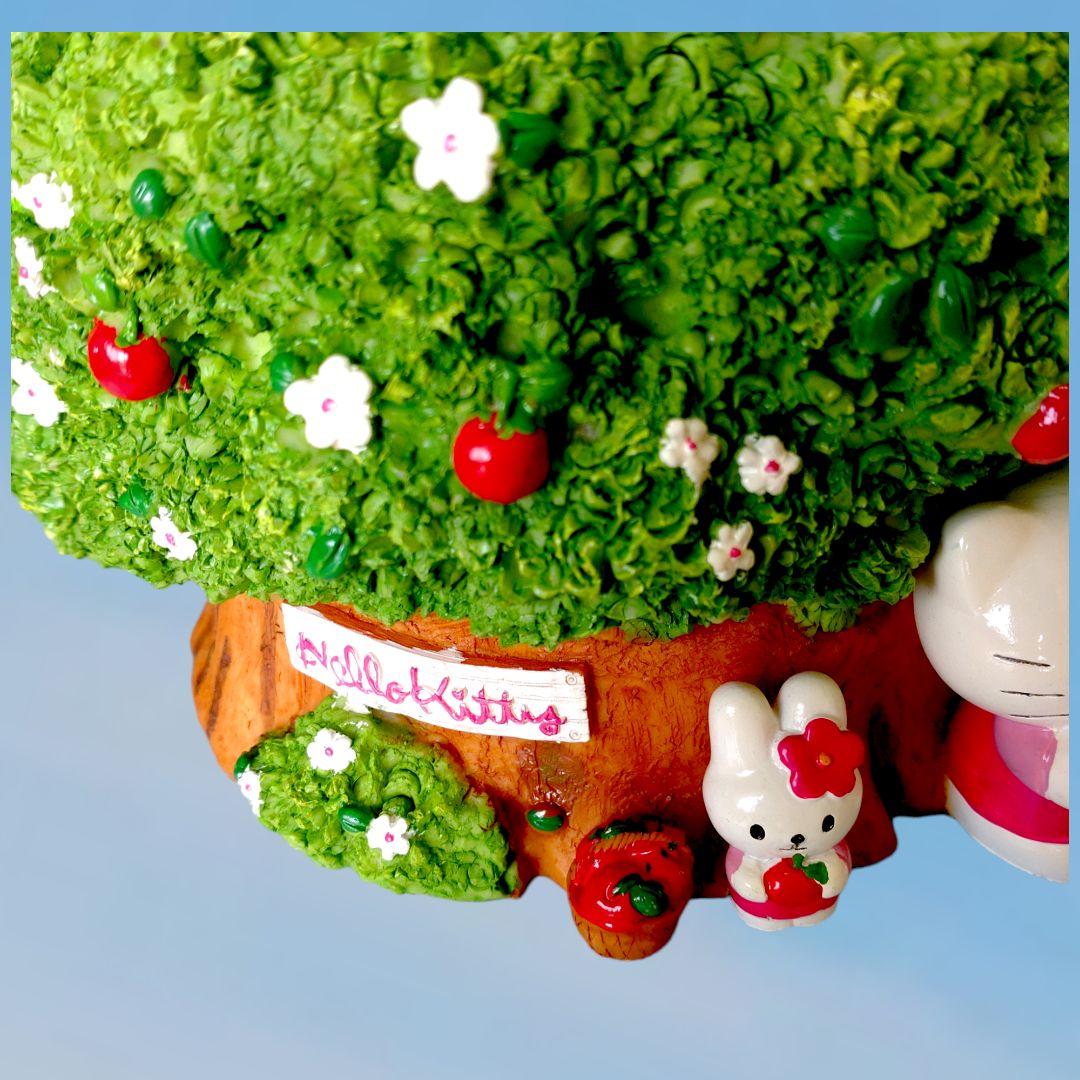 ♡激レア♡　ハローキティ　陶器フラワーポット　プランター　切り株　ジオラマ