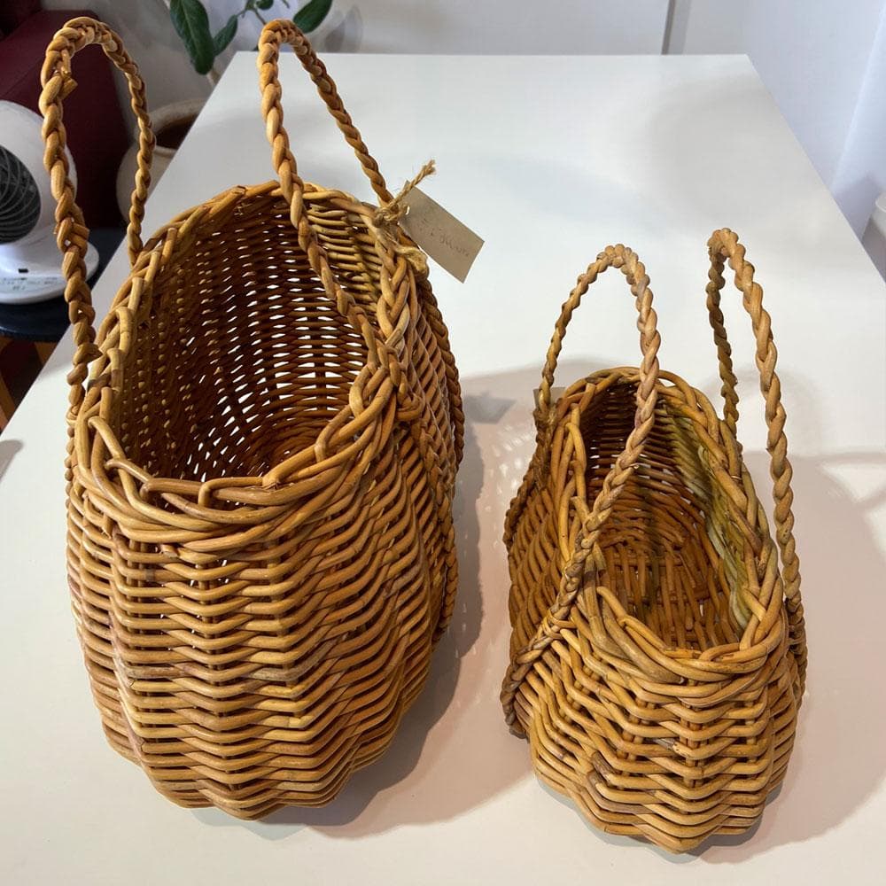 籠バッグ・大小２個セット