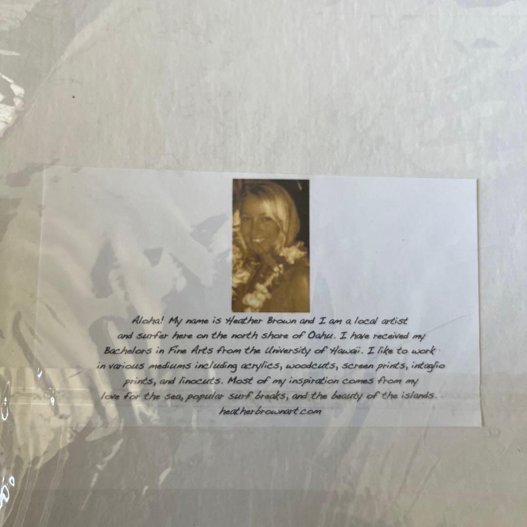 ヘザーブラウン　希少　直筆サイン入り　出回ってない作品かと
