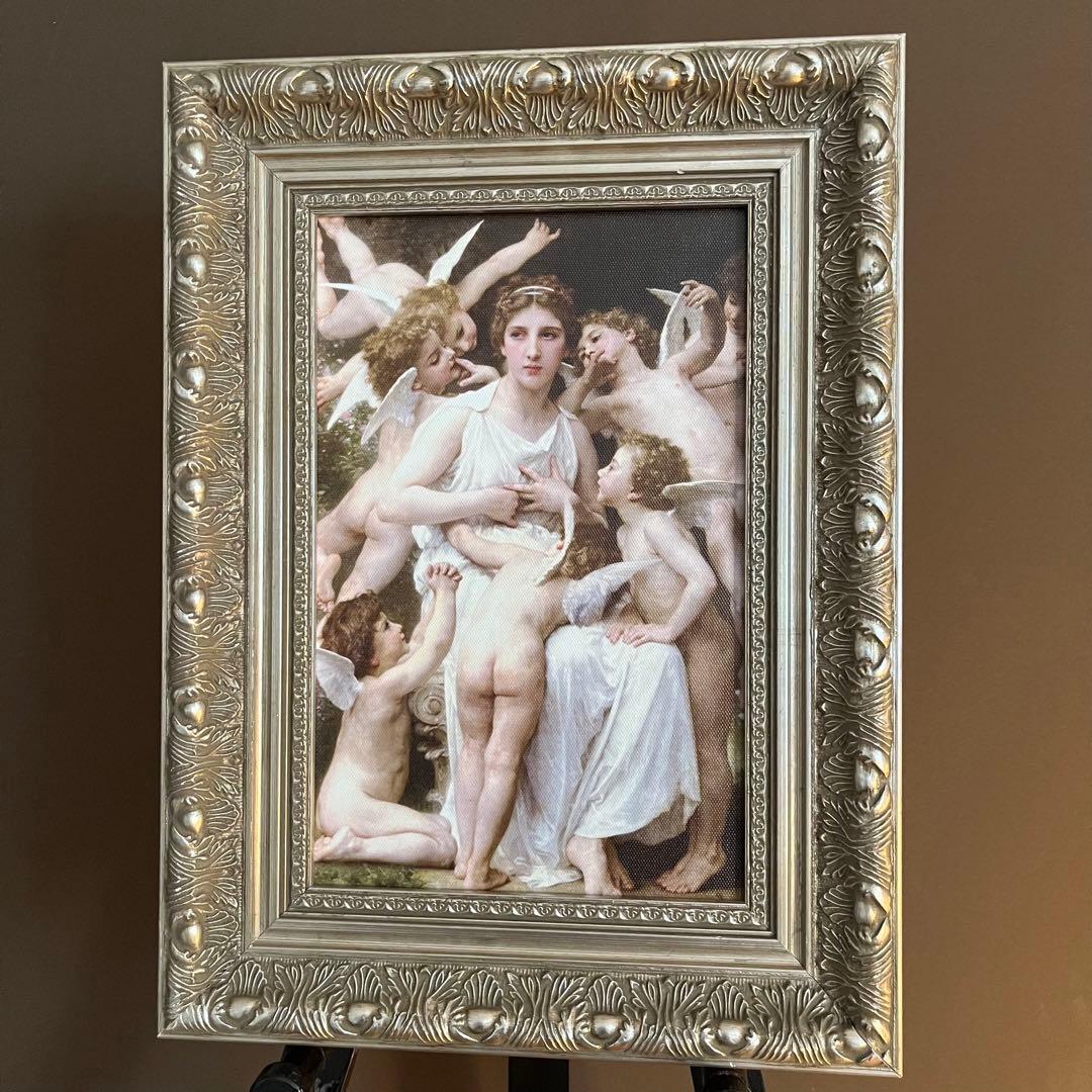 キャンバスプリントアートブグロー 急襲 絵画 額付き インテリア