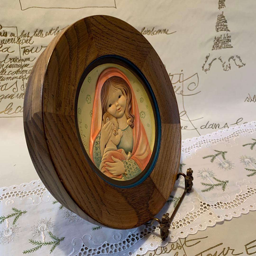 アンリ人形　ビンテージ1978年Mother's Day木製プレート！可愛い！