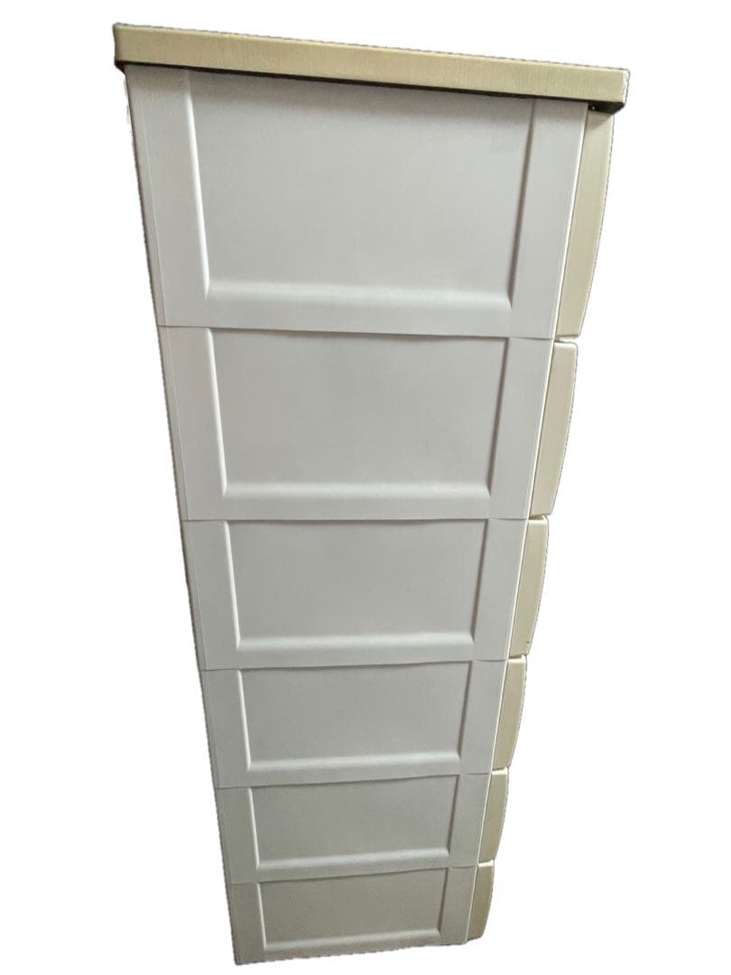 天馬　Fits フィッツ　プラスチックチェスト　6段　木製天板　幅75cm