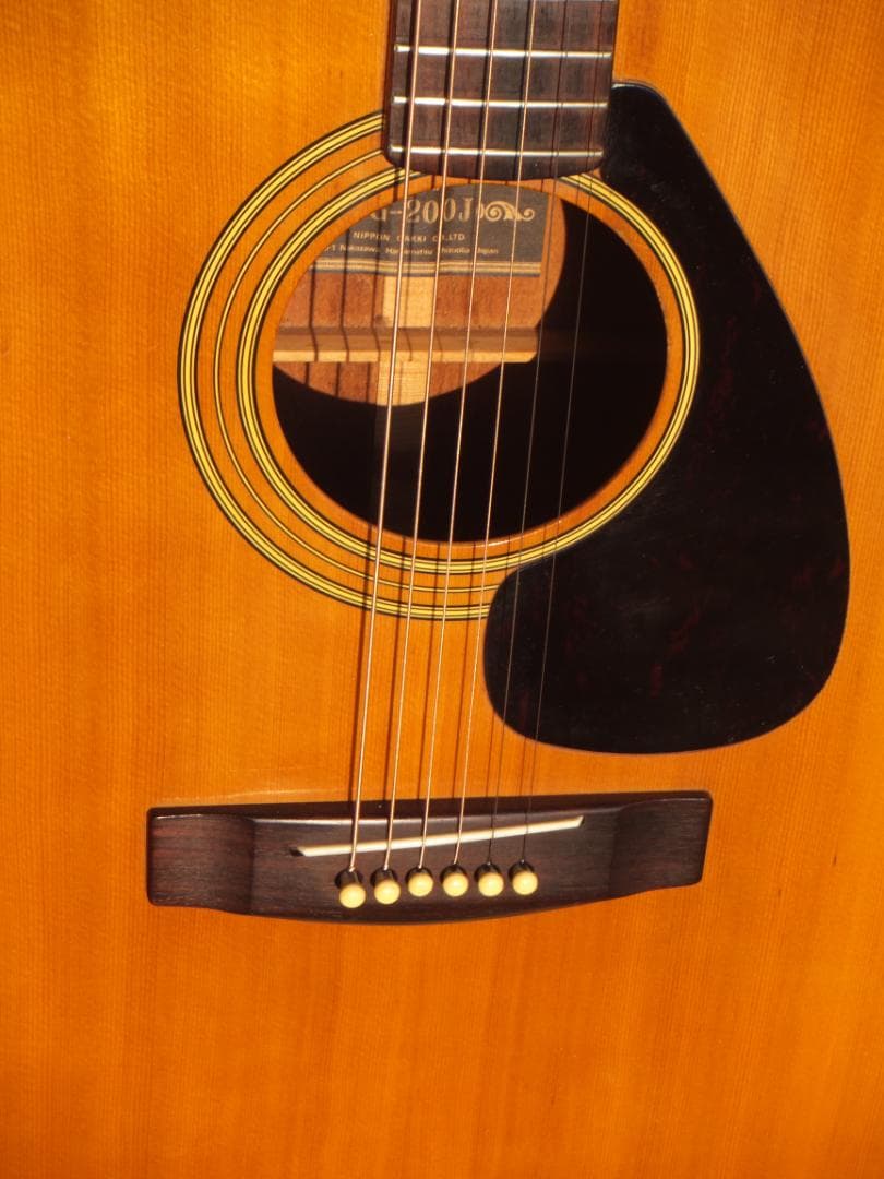 アコースティックギター YAMAHA 黒ラベル　FG200J 1975頃製
