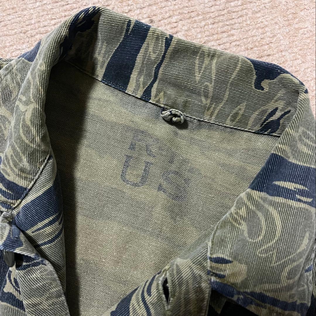 60S 70s タイガーストライプ タイガーカモ ジャケット ベトナム戦争 M