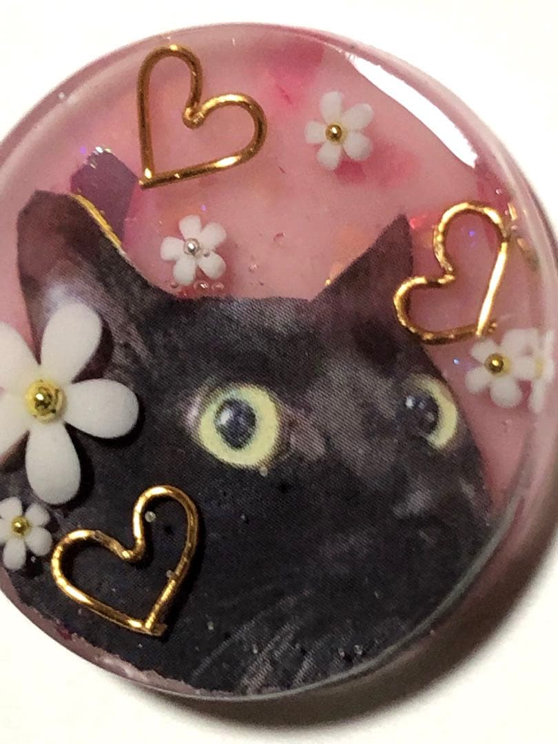 レジンヘアゴムNO.310♡おすまし猫ちゃん