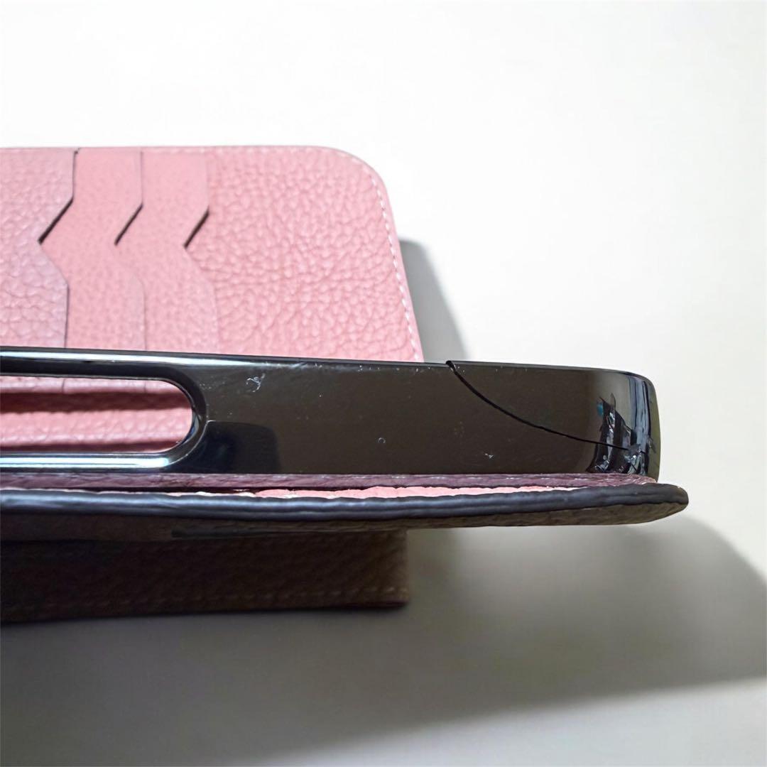 BONAVENTURA 手帳型 iPhoneケース ピンク　iPhone15プロ