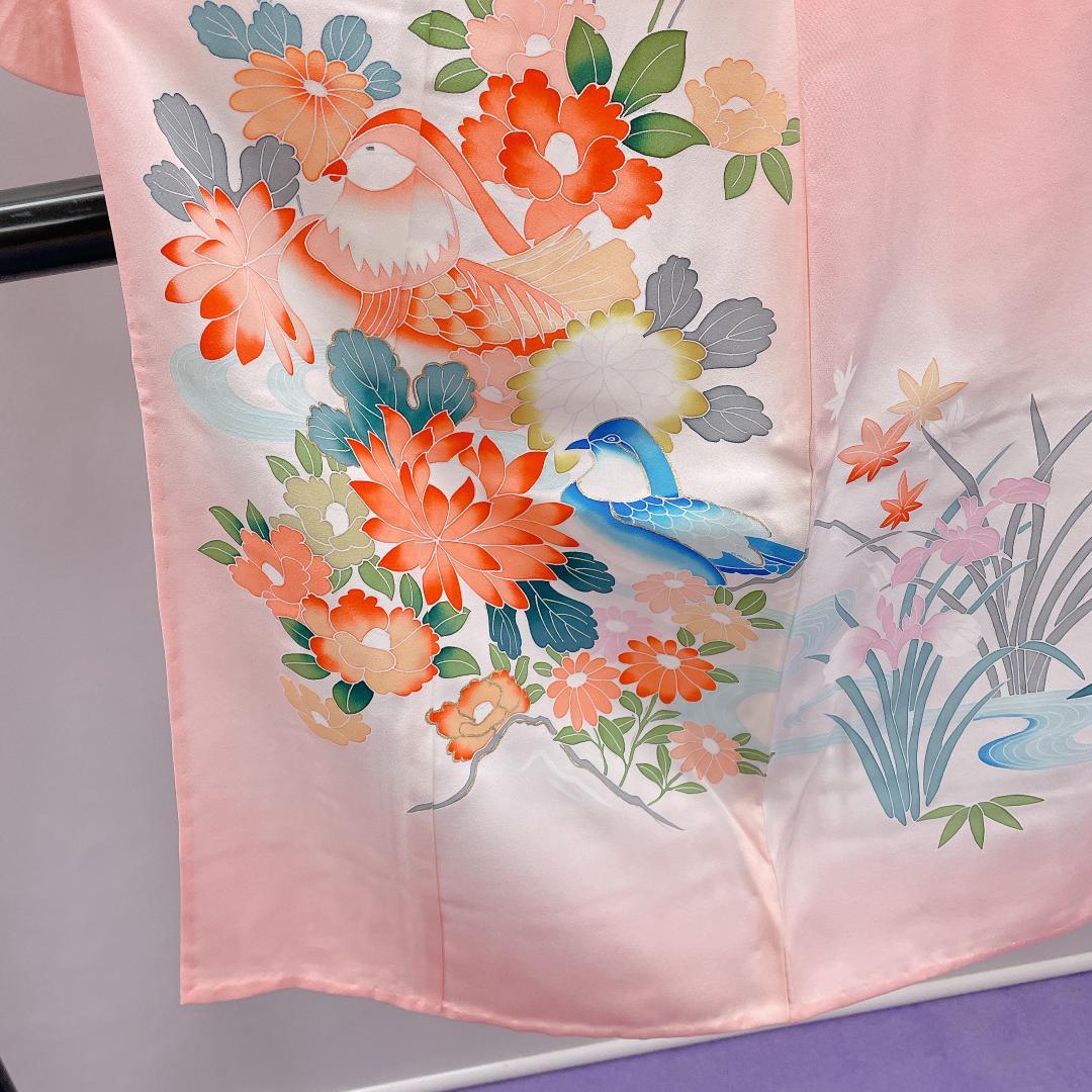 Ｙ★4025★ 子供着物 七五三 女の子 四つ身 単品 単衣仕立て