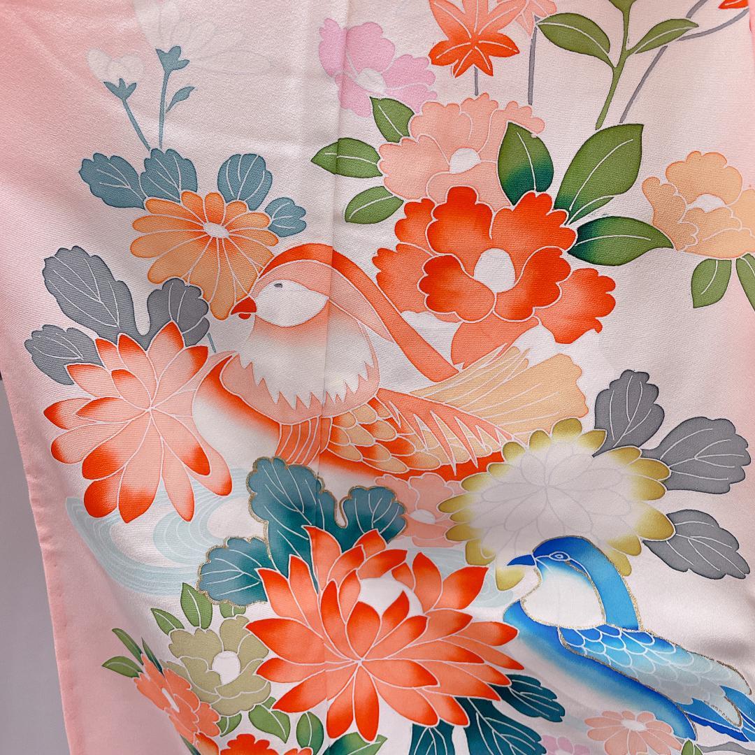 Ｙ★4025★ 子供着物 七五三 女の子 四つ身 単品 単衣仕立て