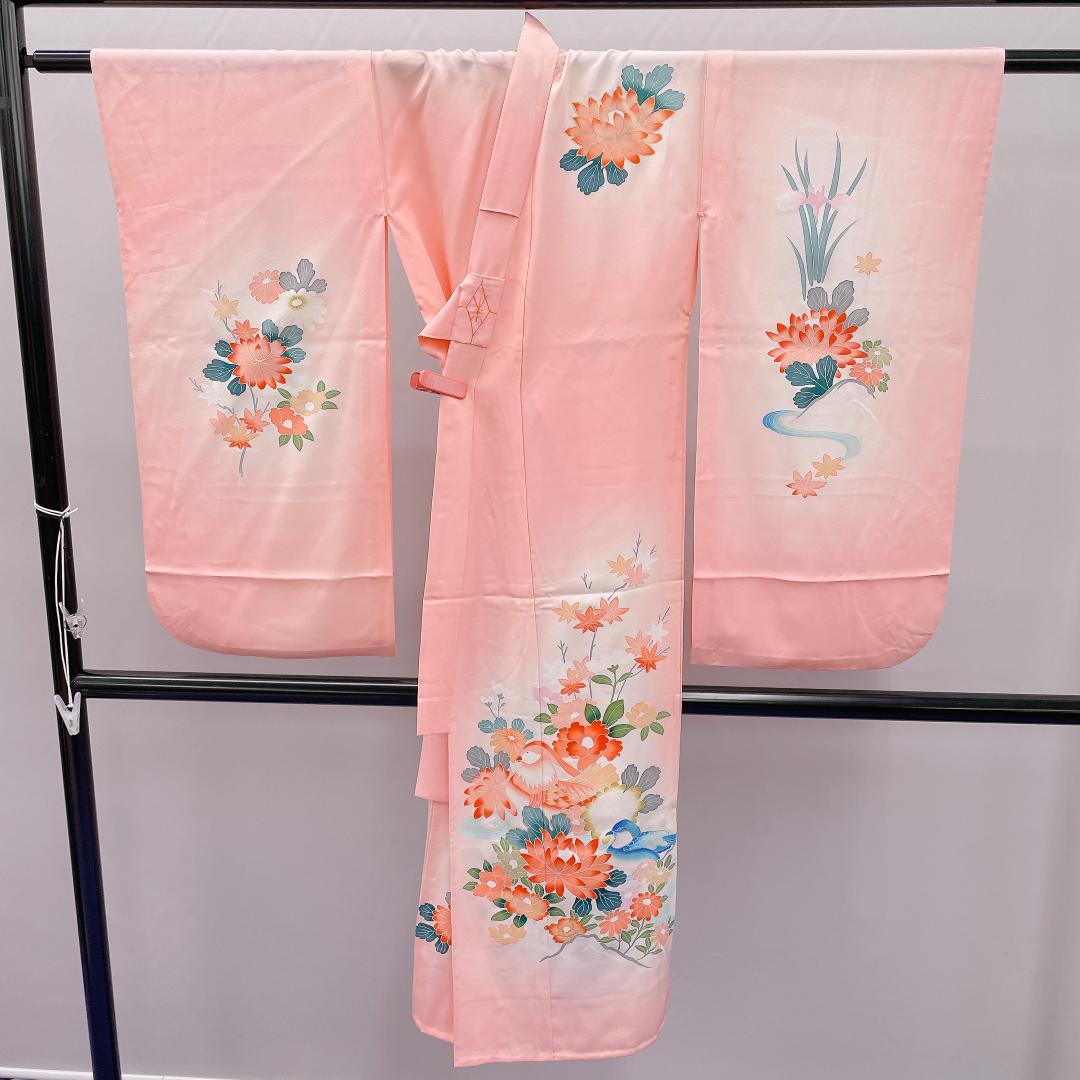 Ｙ★4025★ 子供着物 七五三 女の子 四つ身 単品 単衣仕立て