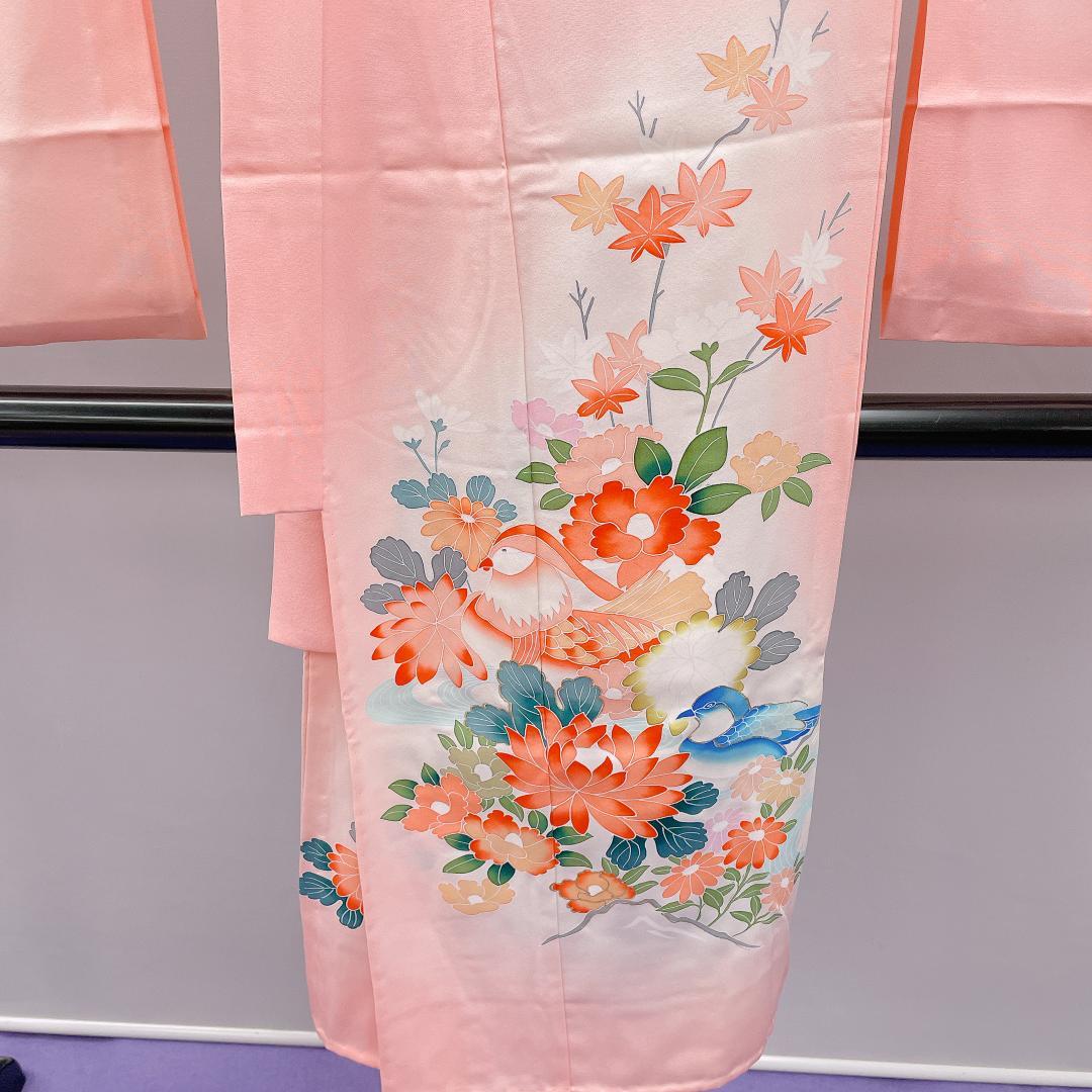 Ｙ★4025★ 子供着物 七五三 女の子 四つ身 単品 単衣仕立て