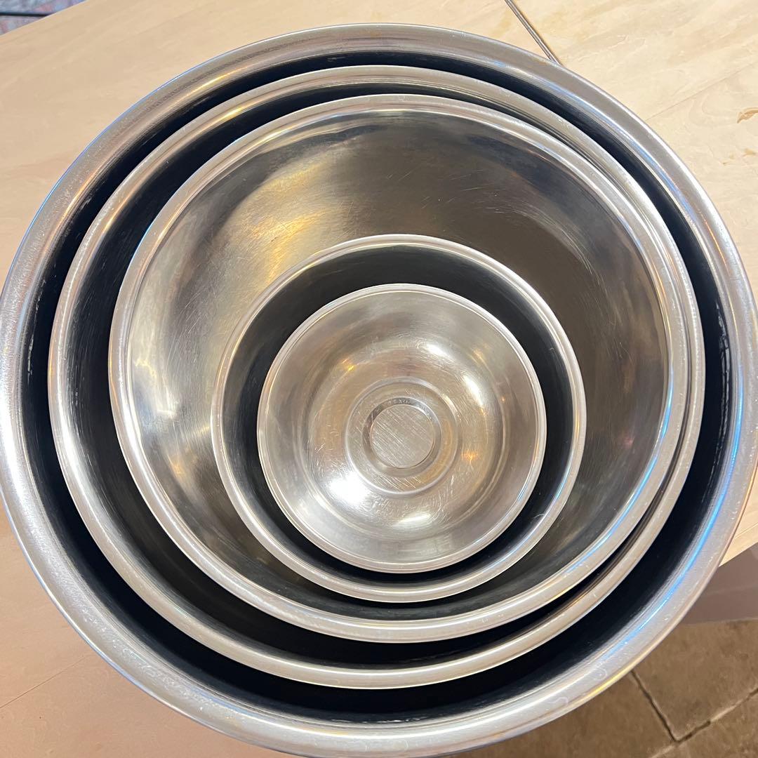 【Vintagestuページ】業務用ステンレス調理用ボウル 12個セット