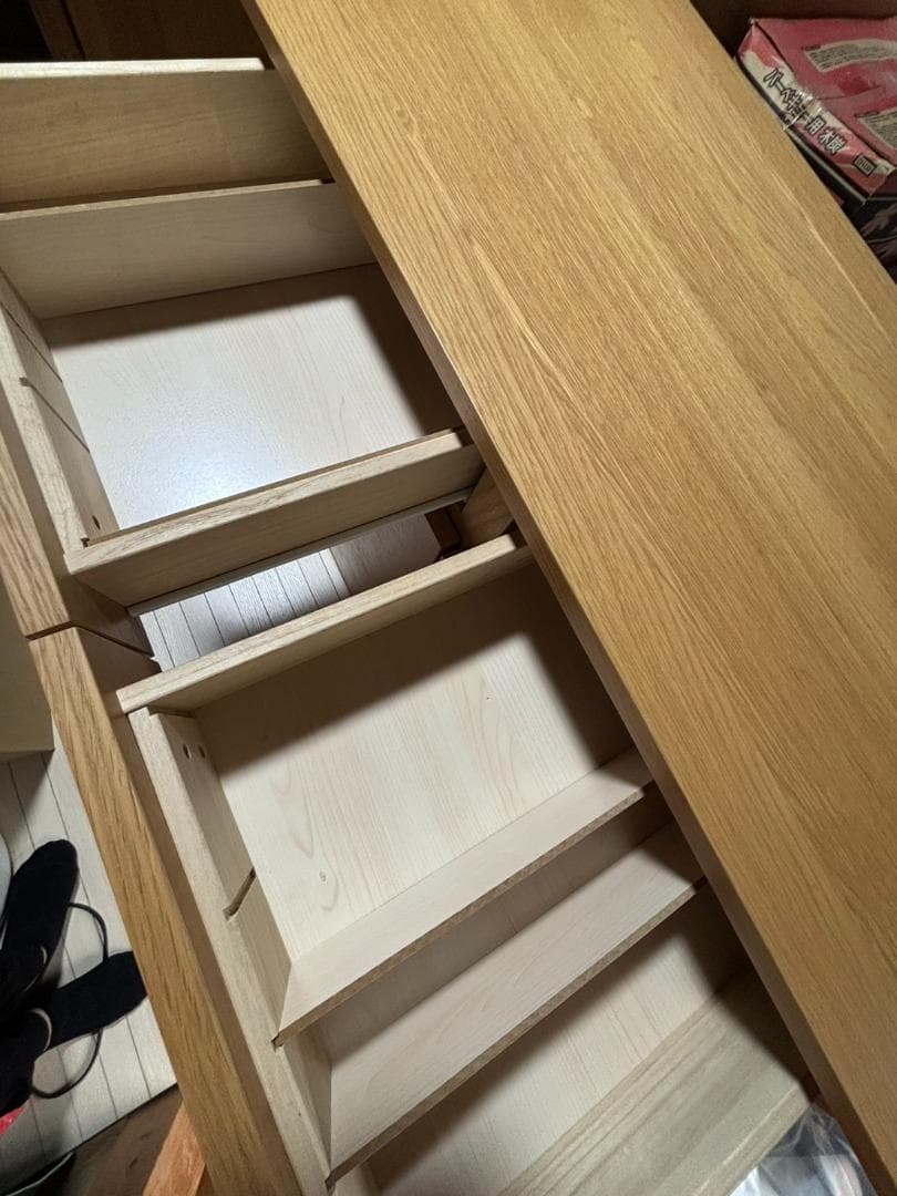 【美品】無印良品 MUJI 木製キャビネット 木扉 オーク材