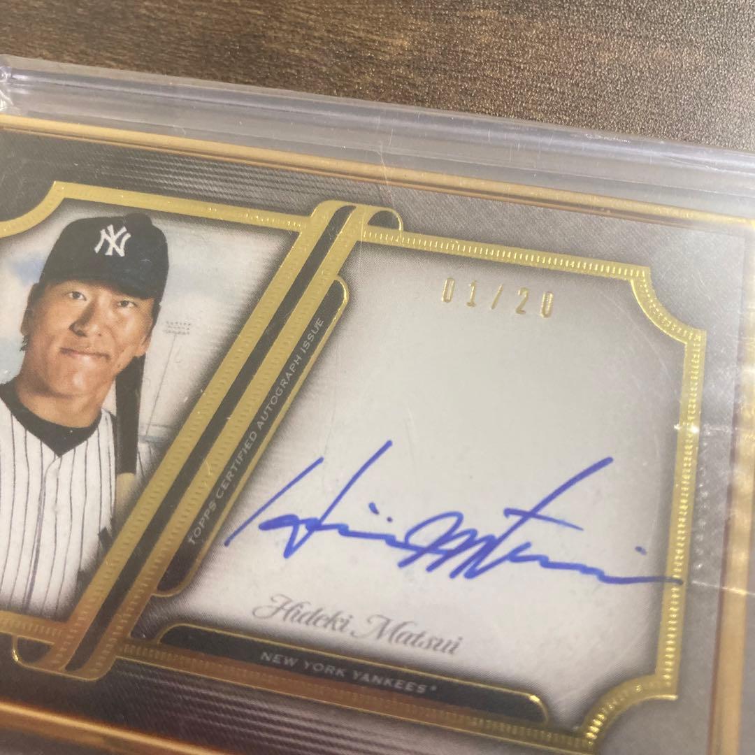 松井秀喜　サインカード　ファーストナンバー