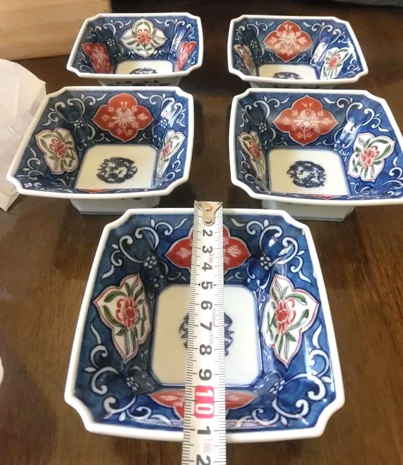 源右衛門窯 染錦 古伊万里風唐草 小 鉢