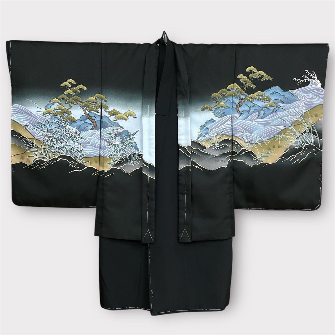 ◎mk-3403　男の子　七五三　羽織・着物2点セット　　3-2