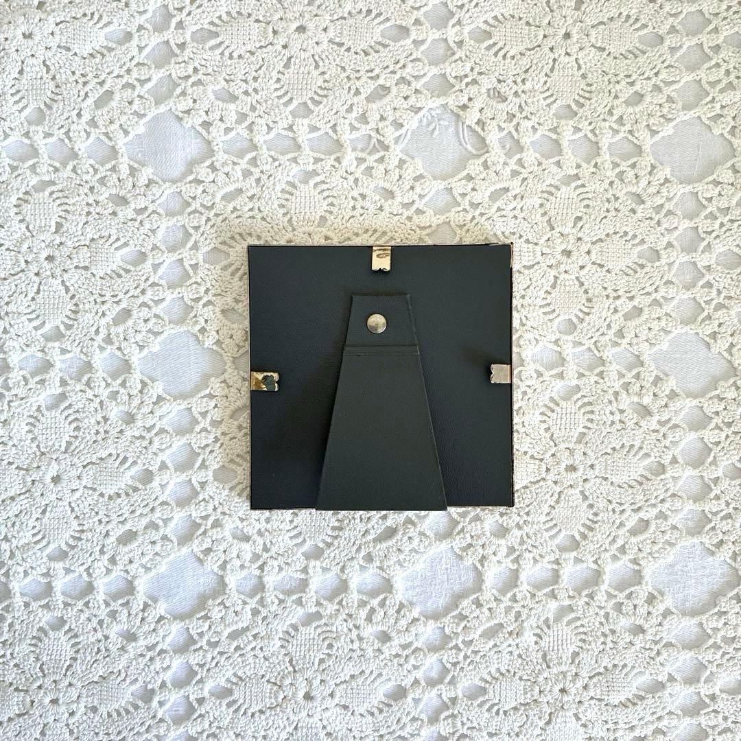 RT124 小花模様のデンマークヴィンテージ フォトフレーム 9.2×9.2