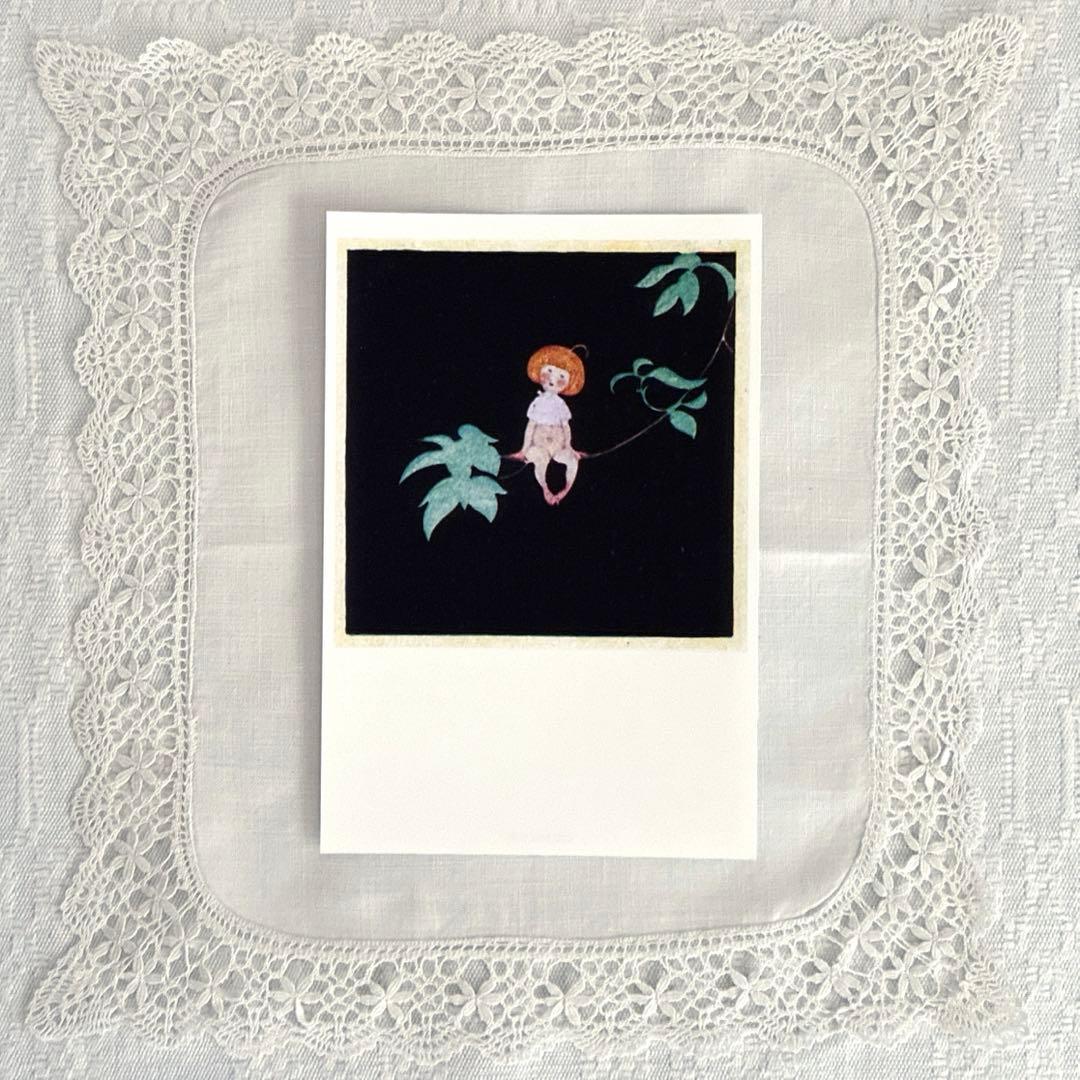 RT124 小花模様のデンマークヴィンテージ フォトフレーム 9.2×9.2