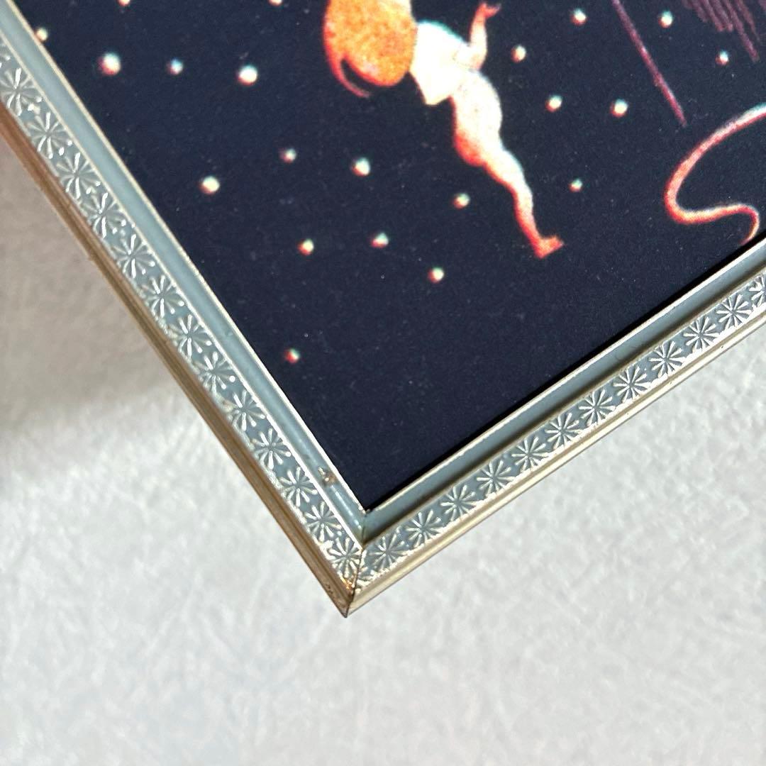 RT124 小花模様のデンマークヴィンテージ フォトフレーム 9.2×9.2