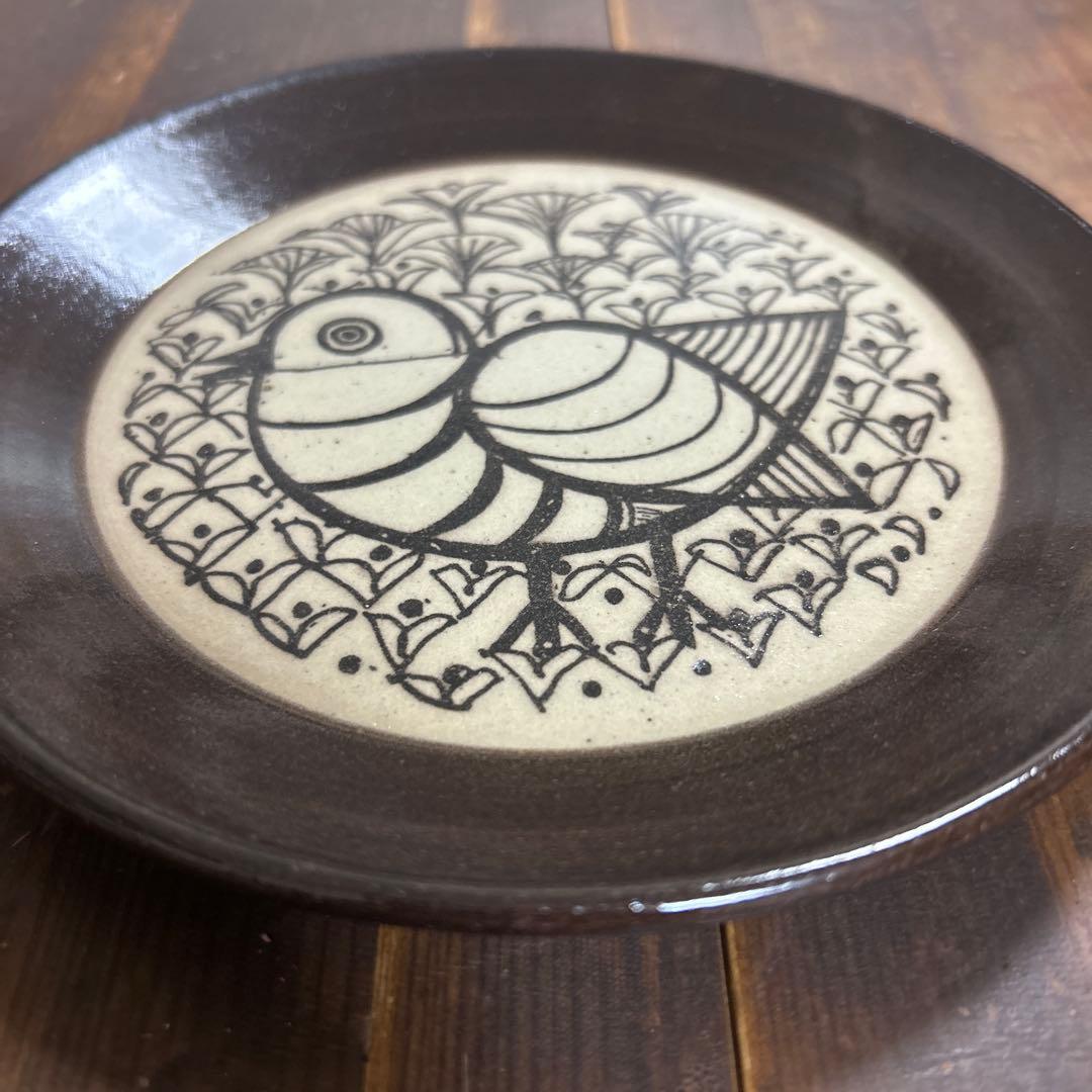 リサラーソン　益子焼　カップ＆ソーサー　プレート　湯呑み　猫　鳥　ニナ