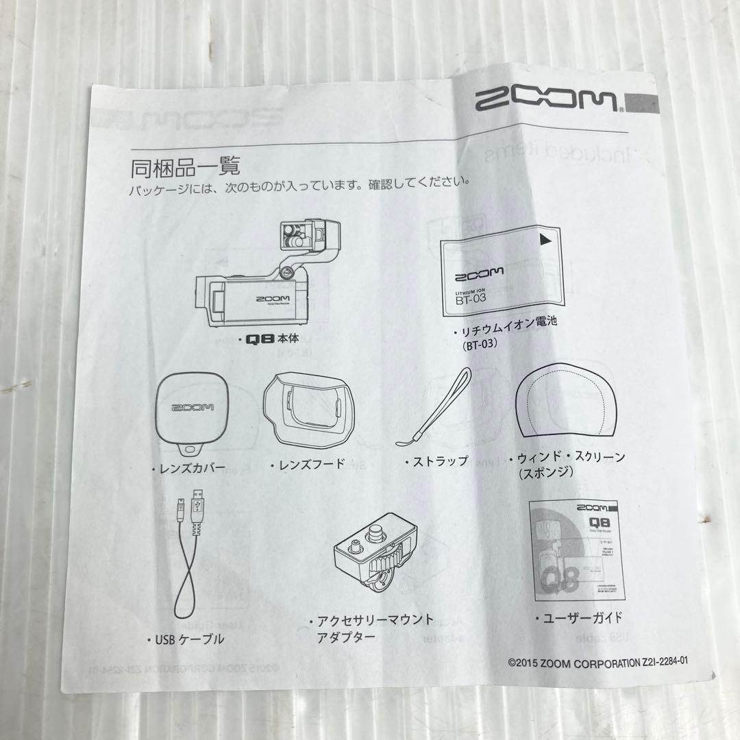 美品 ZOOM Q8 ハンディビデオカメラ 4トラックオーディオレコーダー
