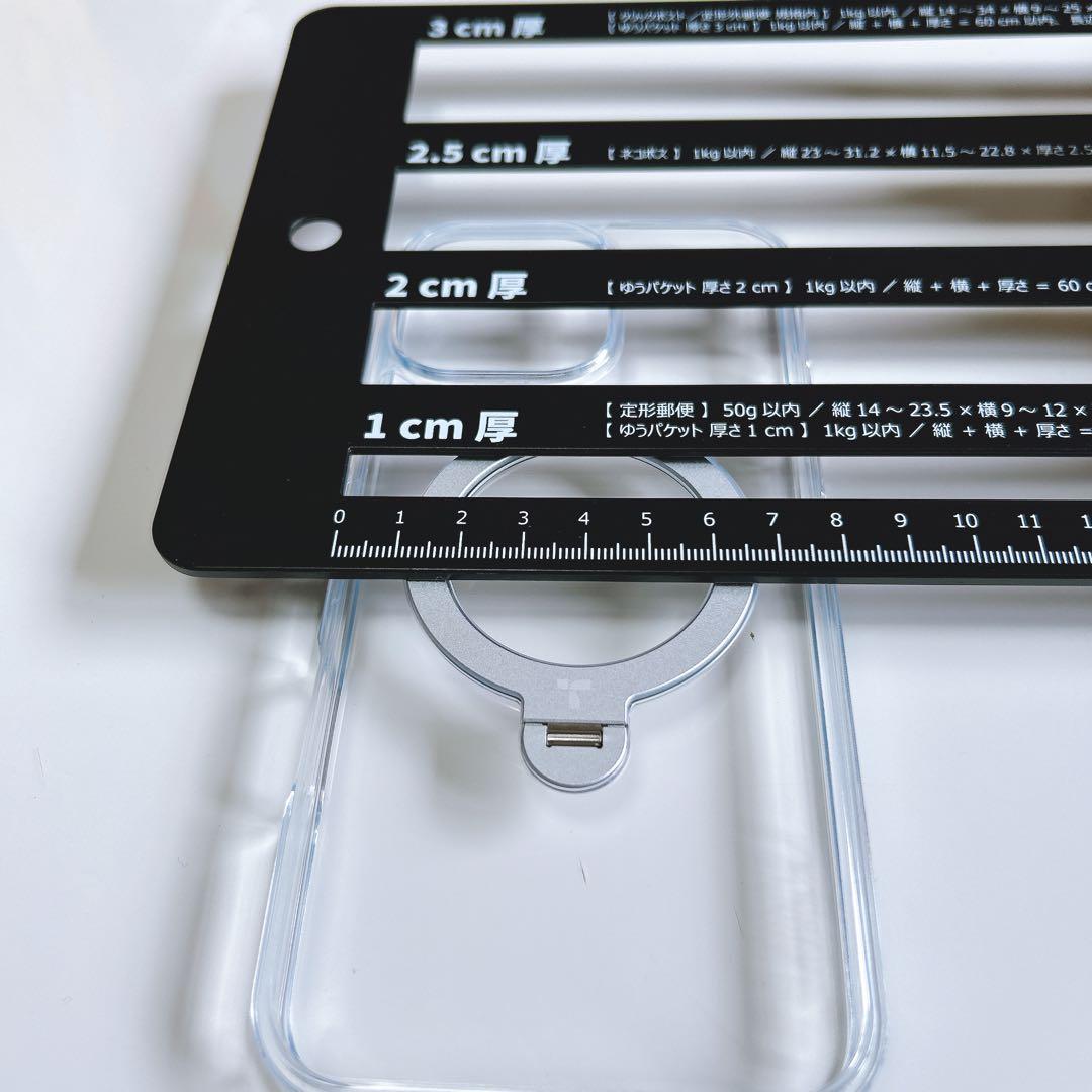 iPhone 16 Pro Max ケース ゼンマイ スタンド 縦横 リング