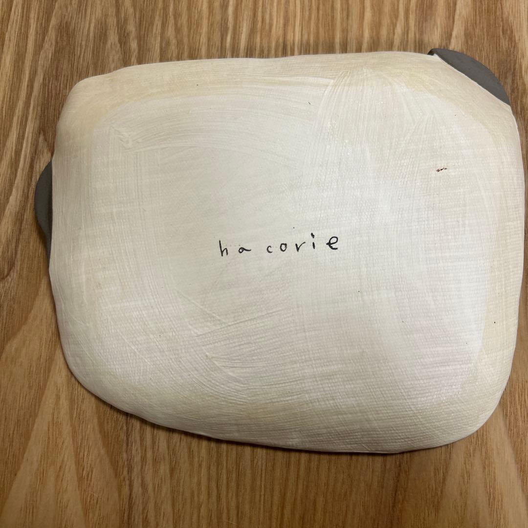 作家　陶芸作家　なんとなく四角皿　変形プレート　カラフルポップな台形皿　作家物