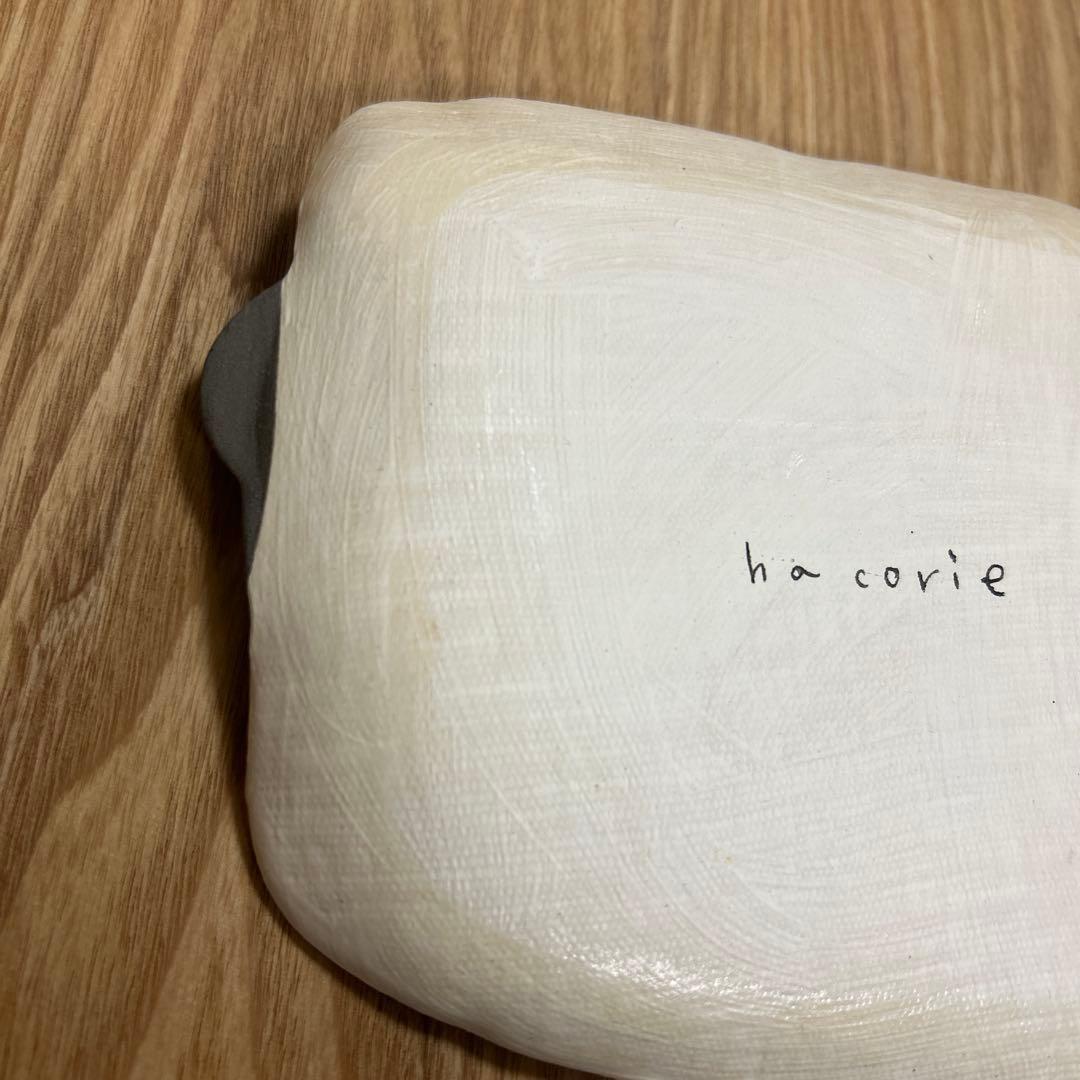 作家　陶芸作家　なんとなく四角皿　変形プレート　カラフルポップな台形皿　作家物