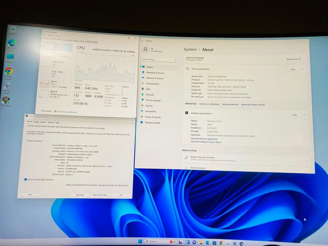 Z390 i7-9700 / M.2 500GB + おまけストレージ付き