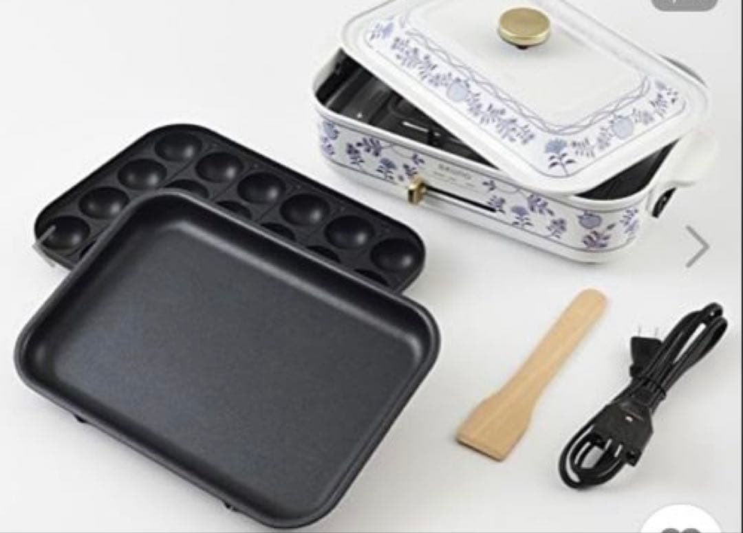 【新品・限定デザイン】BRUNO コンパクトホットプレート・セラミックコート鍋付