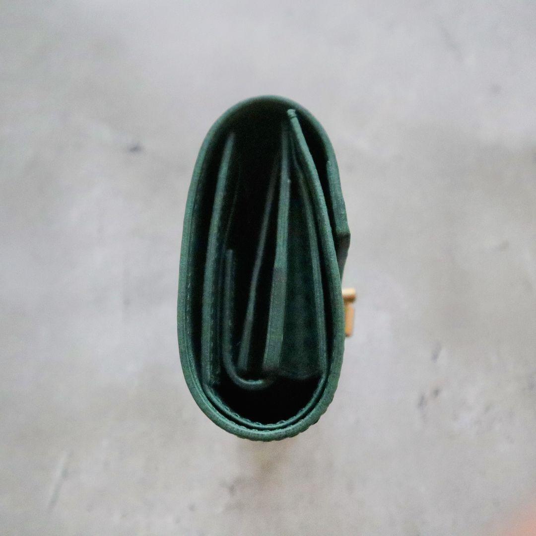 【イタリアンレザー】オコシ金具の三つ折り財布　フルハンドメイド