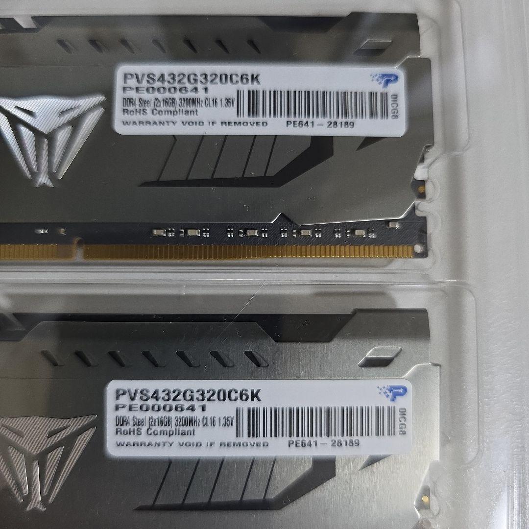 メモリー Patriot Viper Steel DDR4 3200MHz 32GB