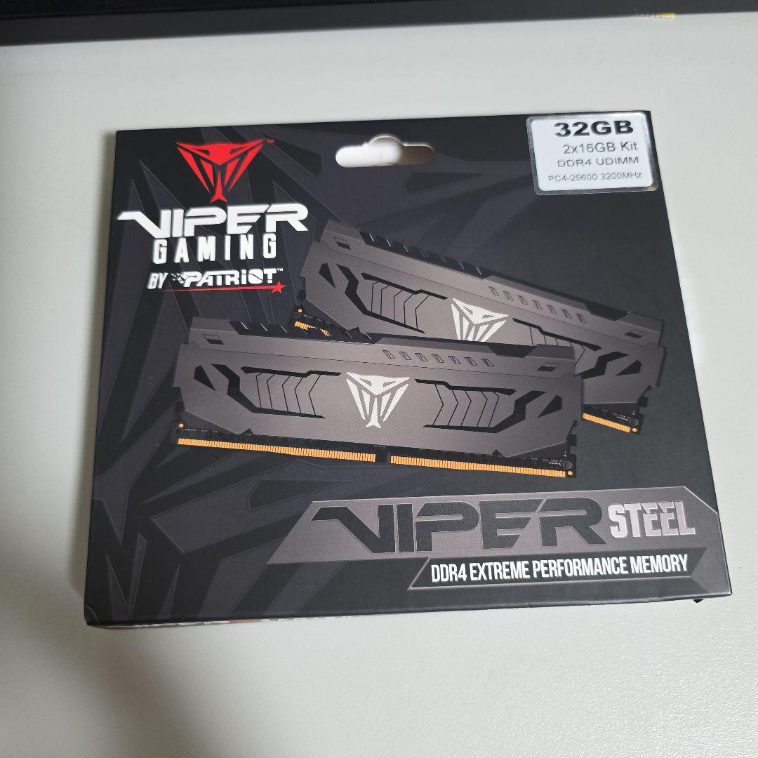 メモリー Patriot Viper Steel DDR4 3200MHz 32GB