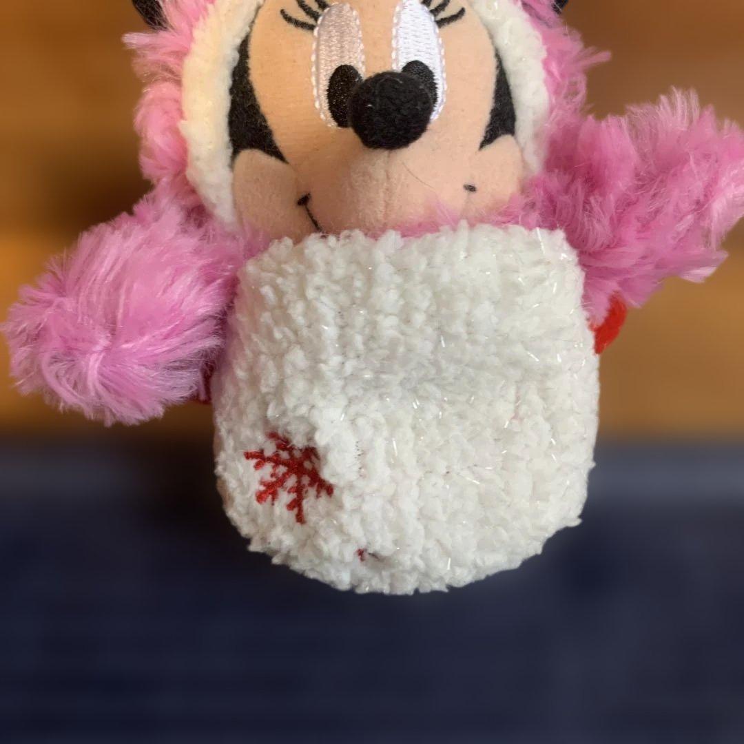 激レア！ミニーミッキー　雪だるま　ぬいぐるみキーチェーン
