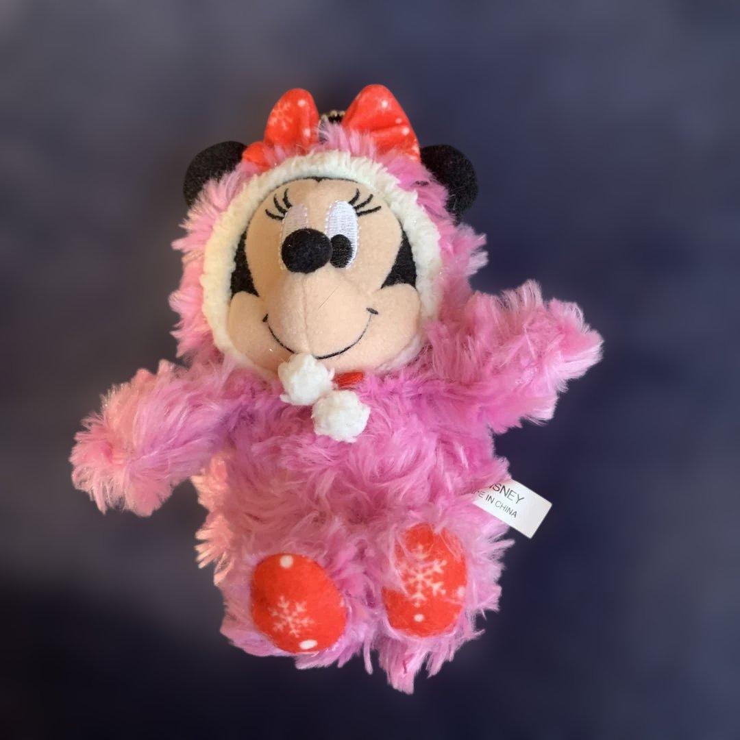 激レア！ミニーミッキー　雪だるま　ぬいぐるみキーチェーン