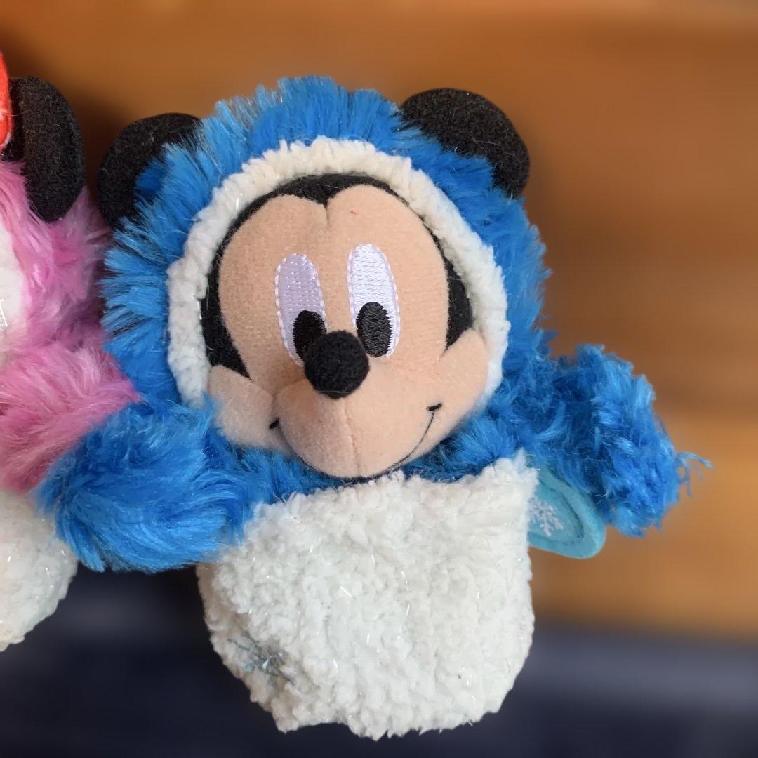激レア！ミニーミッキー　雪だるま　ぬいぐるみキーチェーン